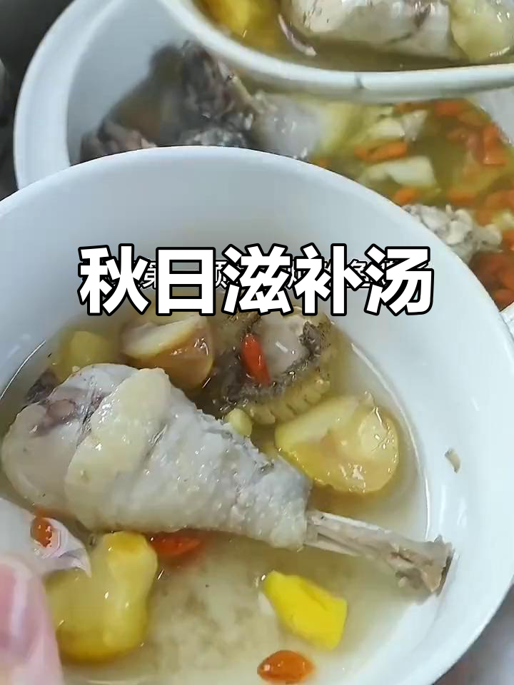 秋季滋补汤，栗子、鲍鱼与土鸡共炖，润肺驱燥，营养满分