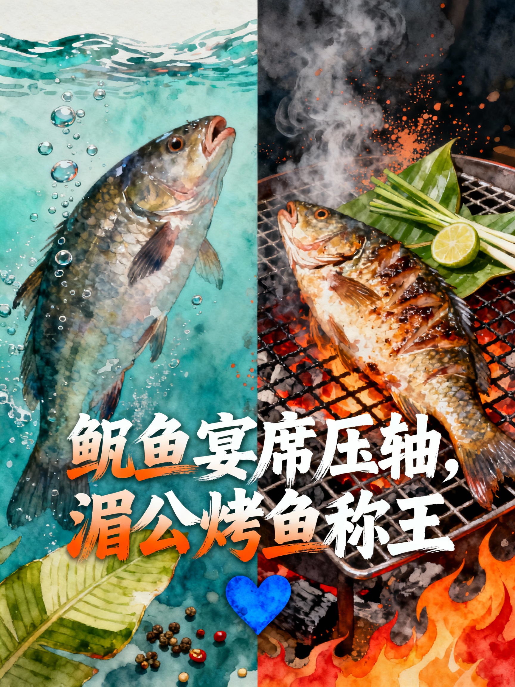 鮰鱼宴席压轴，湄公烤鱼称王