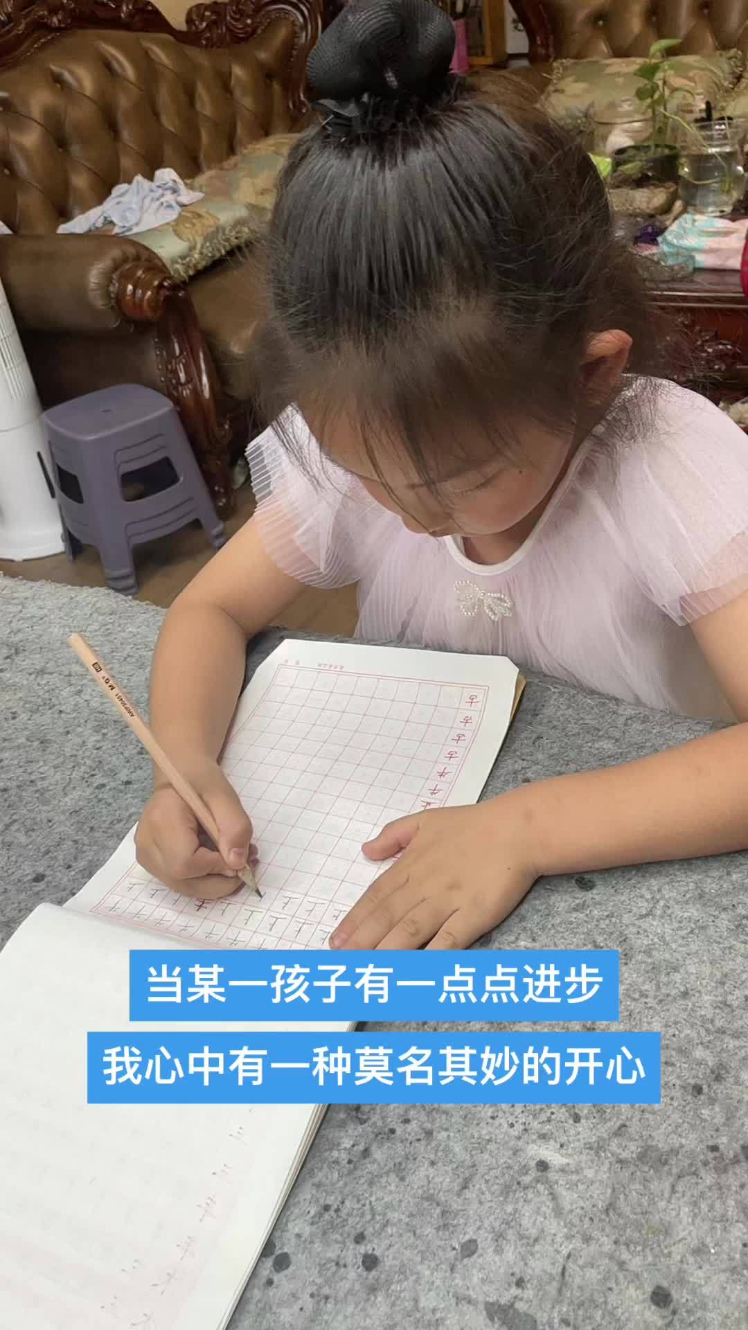 进步是我最大的欣慰 硬笔练字硬笔书法 抖音书法热门 暑假班火热招生中 练字静心 小学生初学