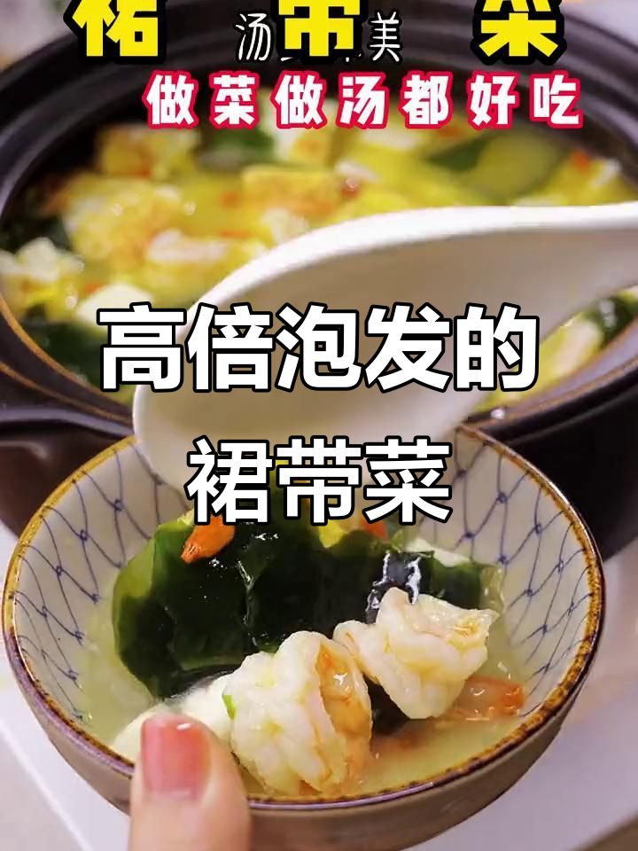 朴小样韩式裙带菜,干品泡发后香气扑鼻,汤味绝了