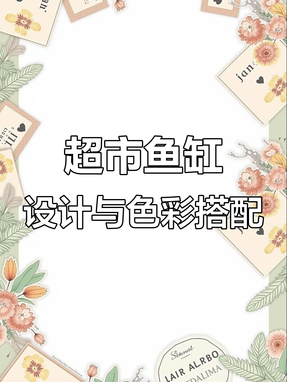 湖南衡阳超市鱼缸设计,简单配色更时尚