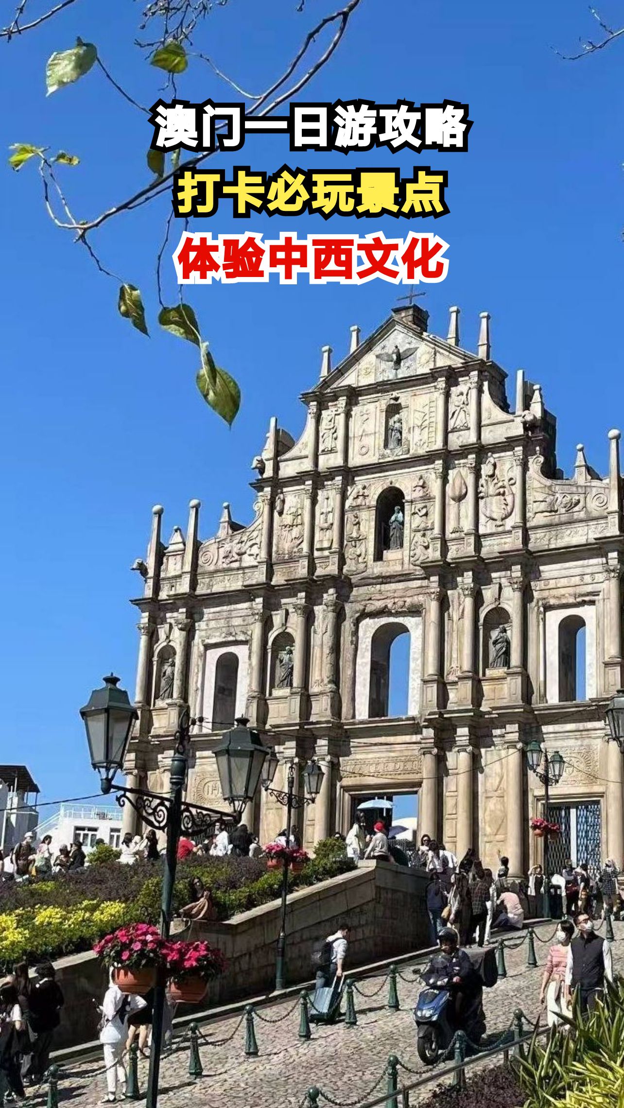 澳门一日游怎么玩?这条路线让你玩到嗨!