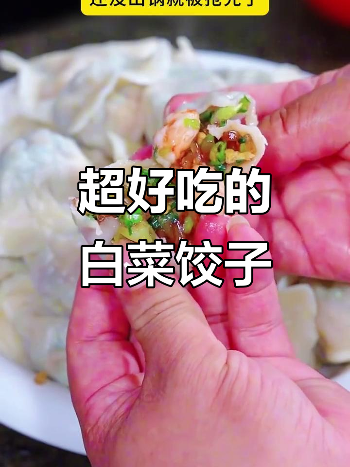 鲜香白菜饺子,皮薄馅大超好吃!