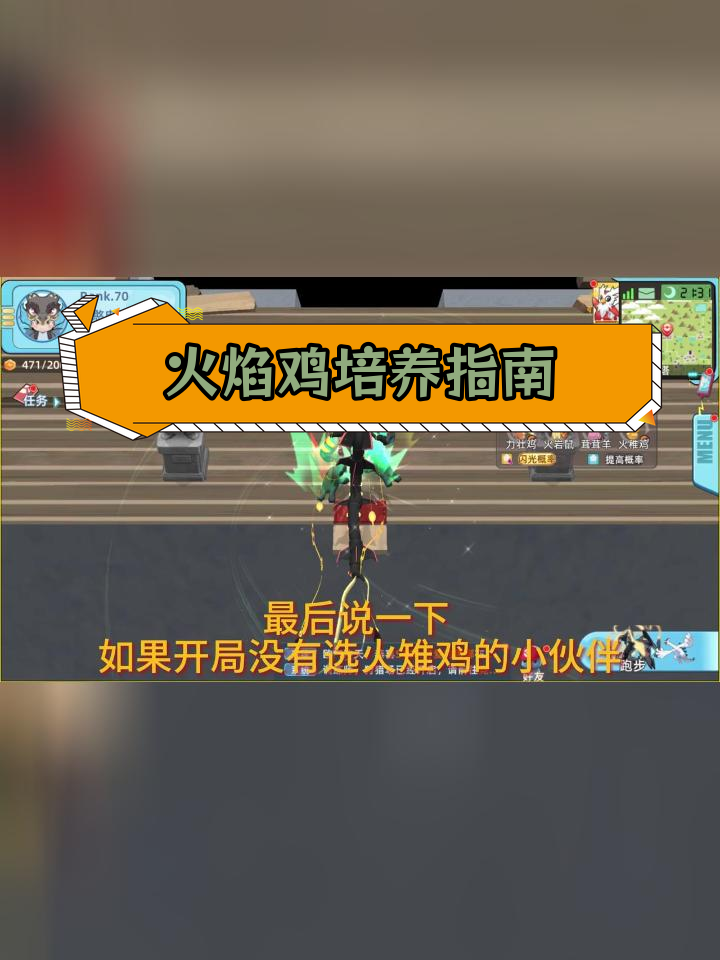 火焰鸡养成攻略:技能搭配、努力值分配与性格选择