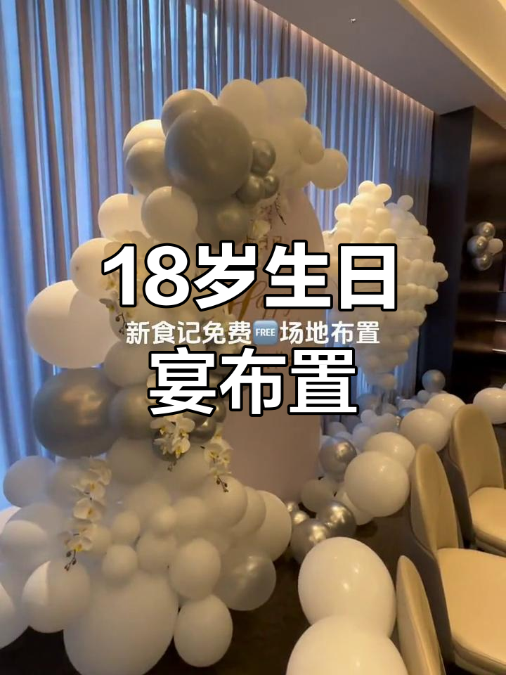 18岁成人礼,生日宴会布置大揭秘!