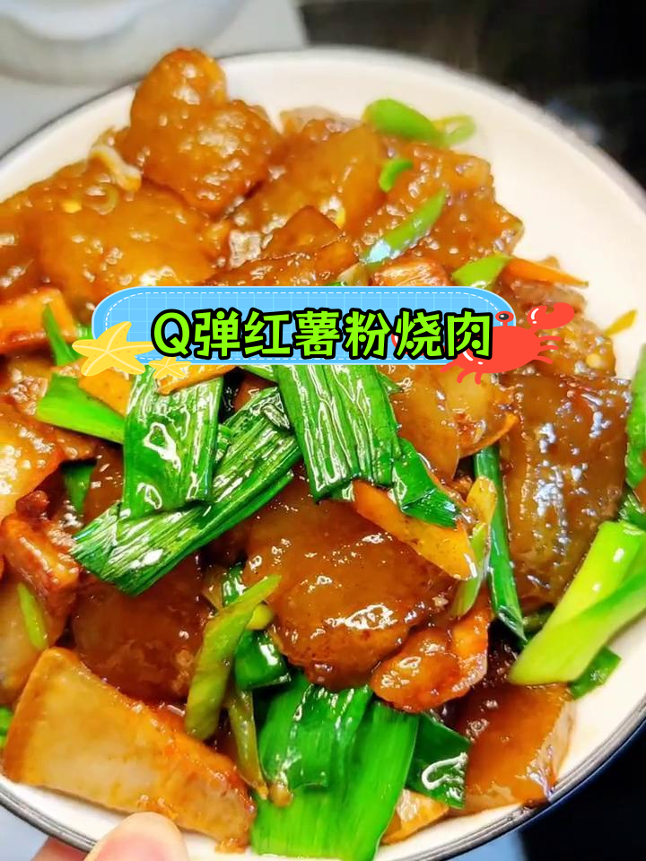 红薯粉烧肉的做法,轻松做出筋道美味