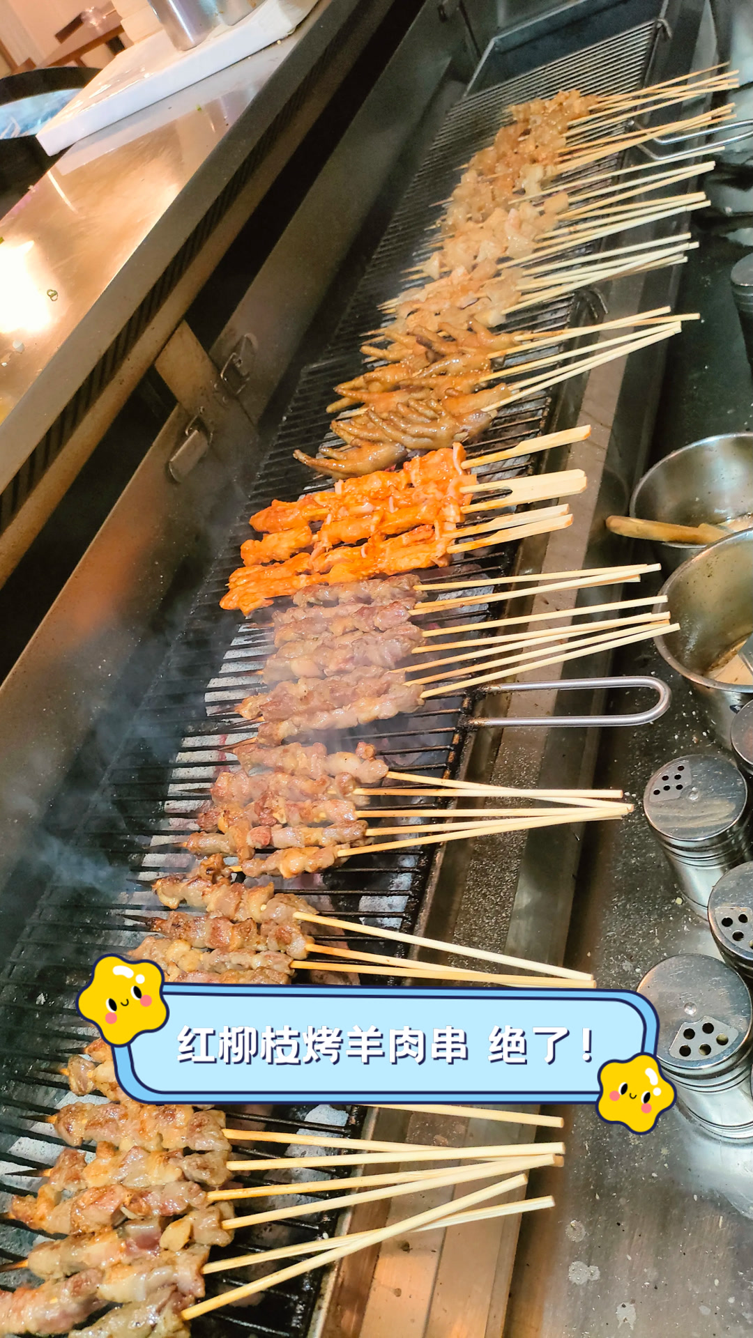 红柳枝烤羊肉串，绝了！