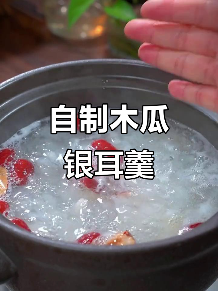 银耳汤新做法,木瓜牛奶搭配更美味