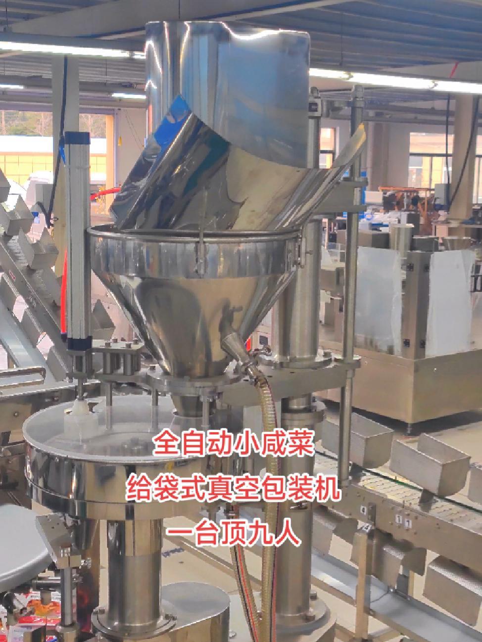 干小咸菜,就要省人工产量大的 全自动小咸菜给袋式真空包装机,小咸菜全自动包装机 给袋式真空