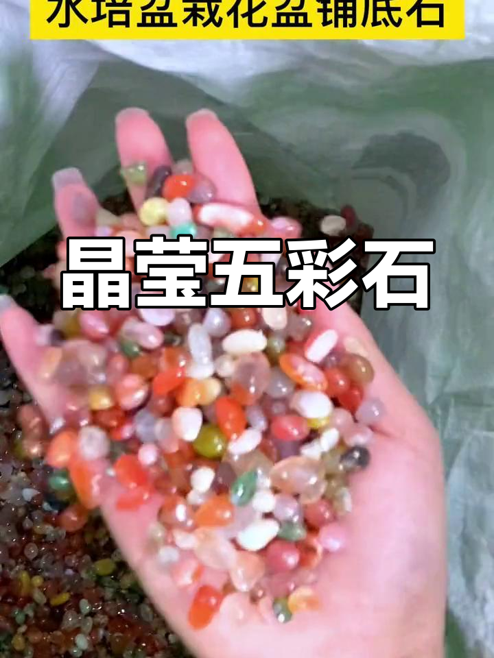 五彩石如水晶,清澈美丽,适合观赏或鱼缸装饰