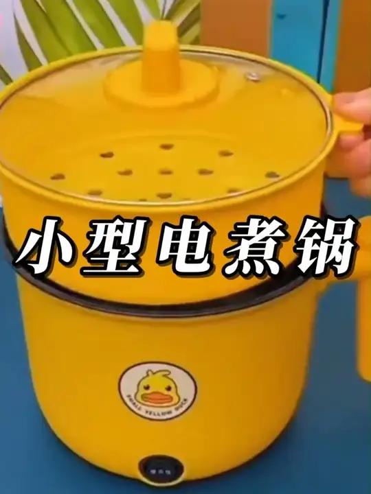 小黄鸭宿舍锅火锅迷你汤锅一体式电煮锅小锅厨房电炖锅
