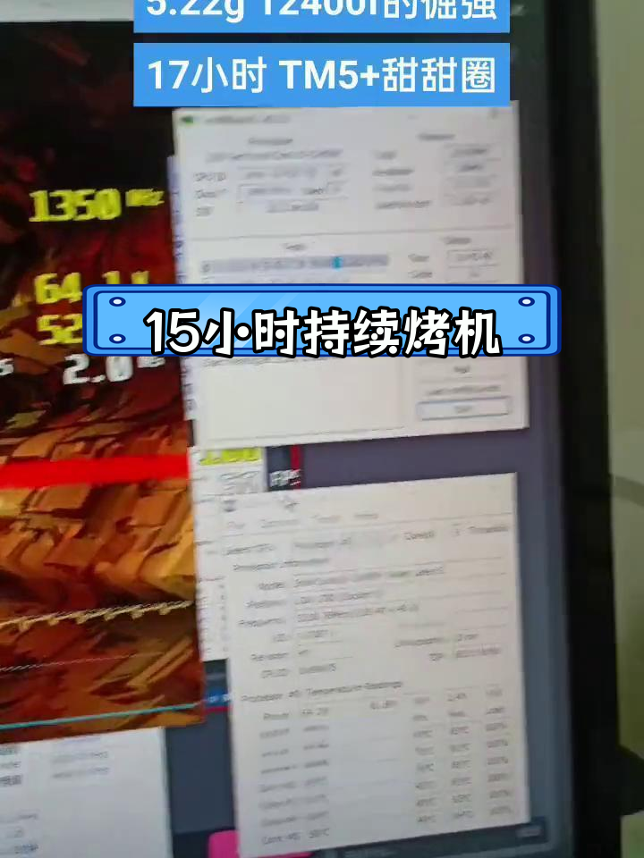15小时连续烤机不报错,甜甜圈双烤测试