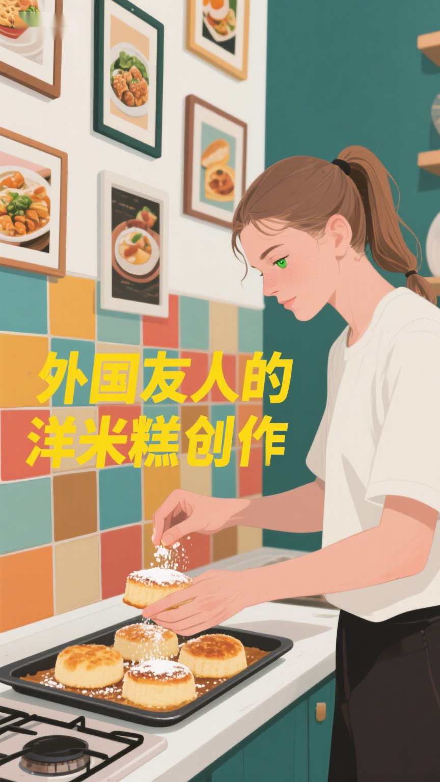 外国友人的洋米糕创作