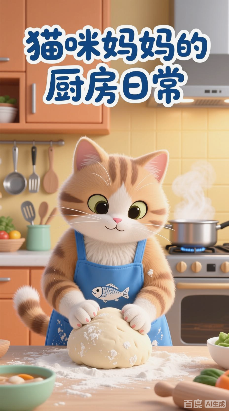 猫咪妈妈厨房的可爱日常