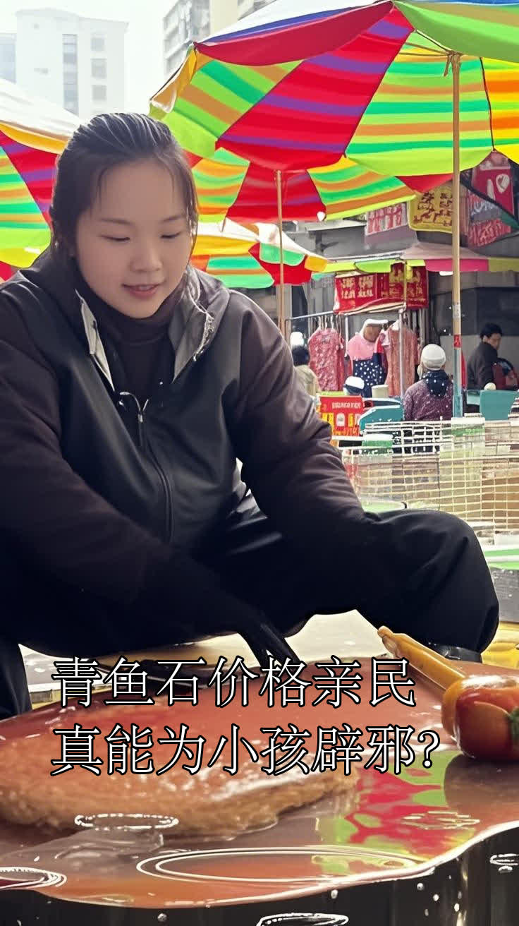青鱼石价格亲民,真能为小孩辟邪?