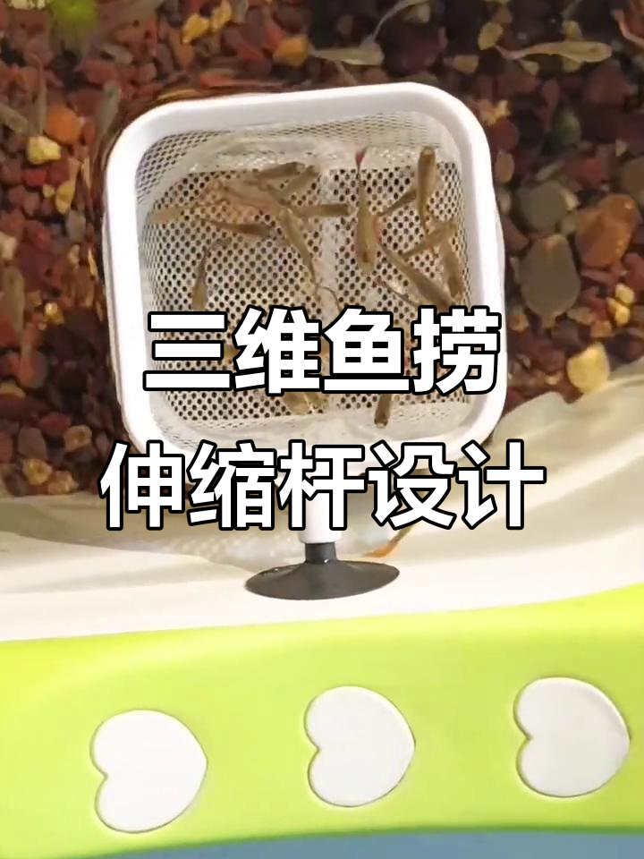 3D立体鱼捞，加长杆设计轻松捞鱼，网兜加深更实用
