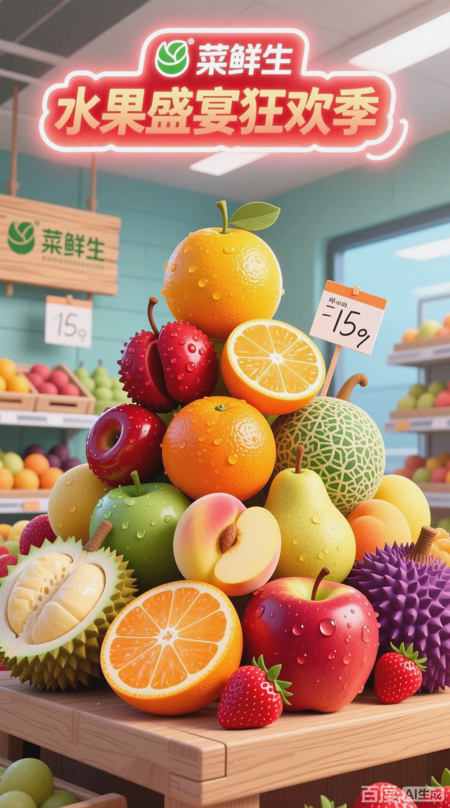 菜鲜生水果店，新鲜美味之选