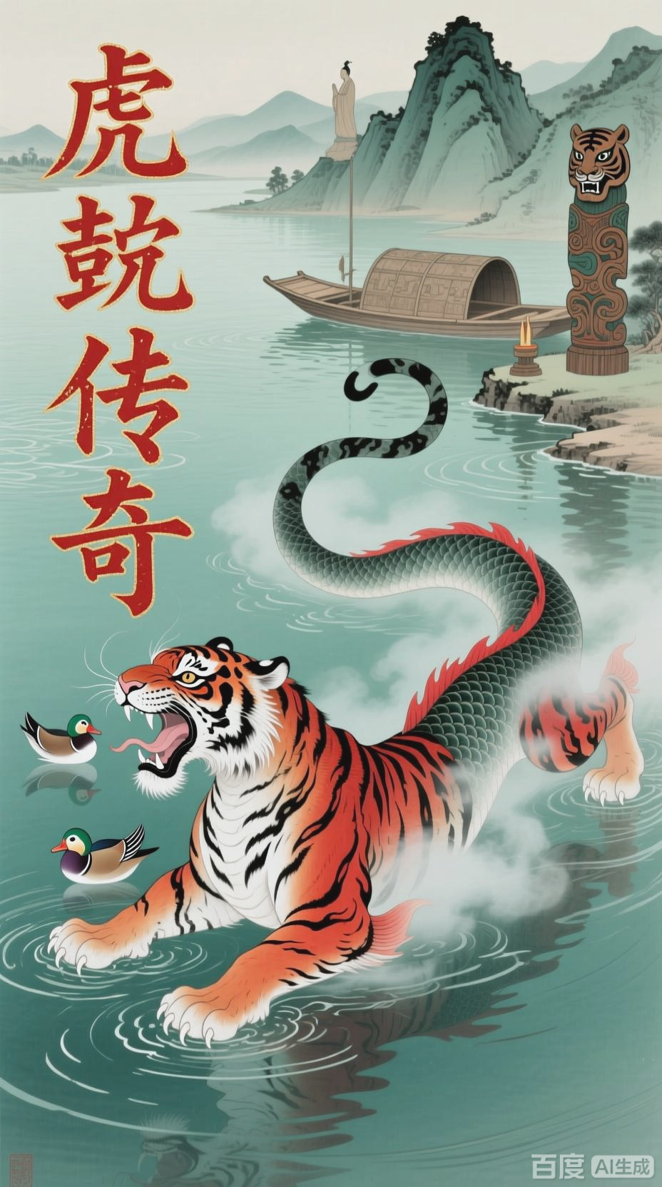 山海经异兽虎蛟