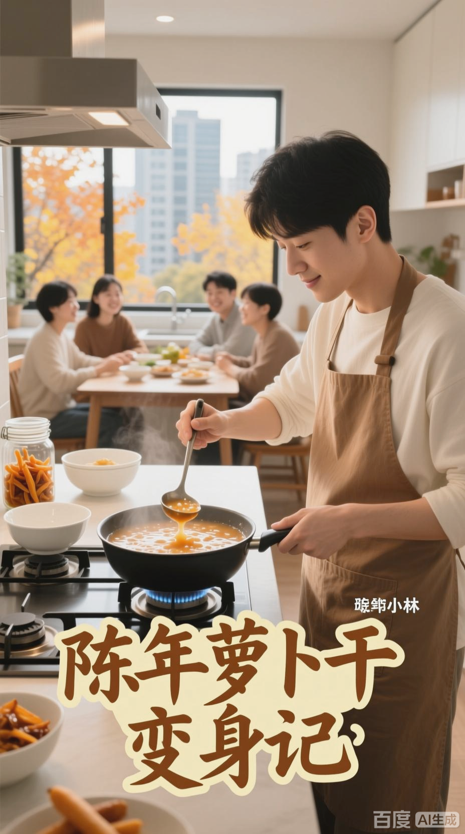陈年萝卜干熬粥，美味惊艳众人
