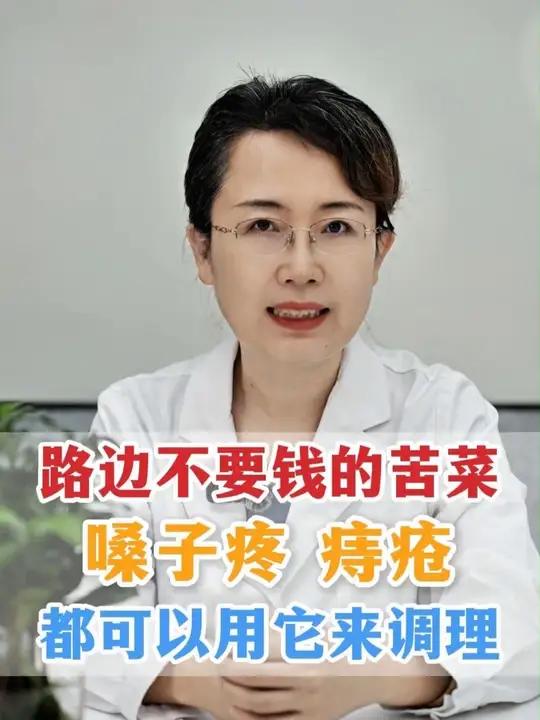 路边不要钱的苦菜，嗓子疼、痔疮，都可以用它来调理！