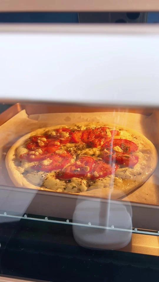 原来自制披萨这么香饼底不用发酵速成版