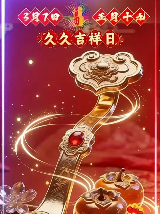 早上好,今天是正月十九,久久吉祥日,祝您吉祥如意到永久,平安健康到永久,万事顺心到永久,好