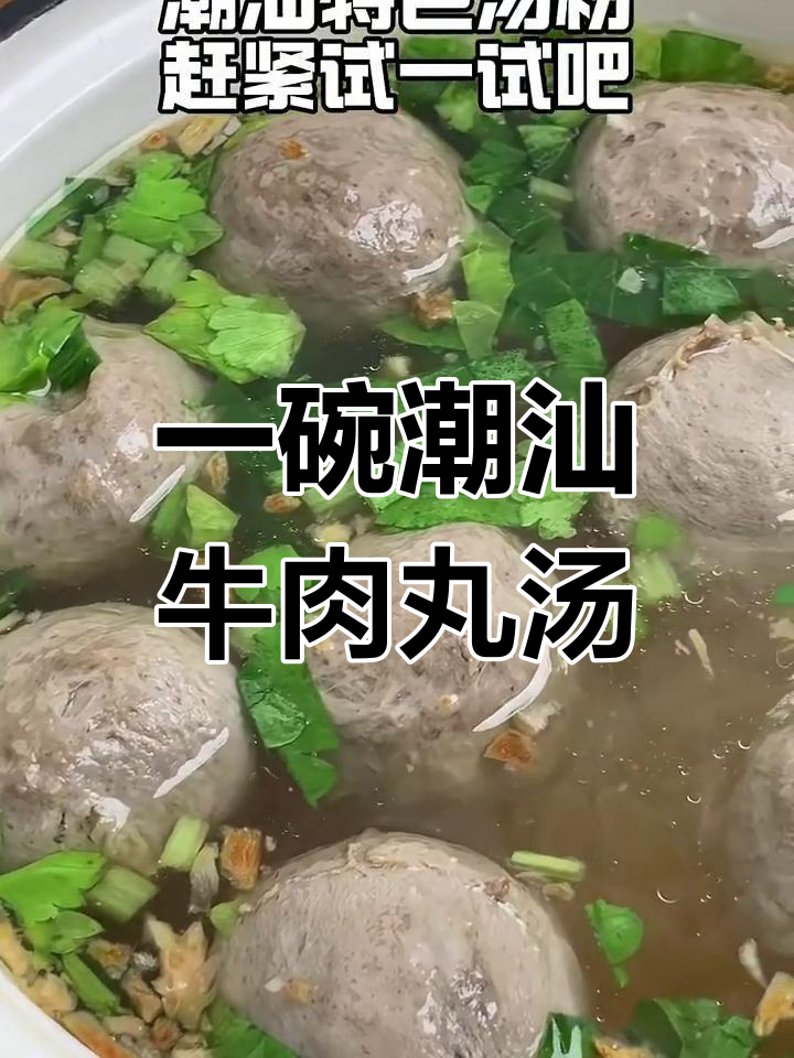 潮汕牛肉丸汤粉,吃上一口就停不下来!