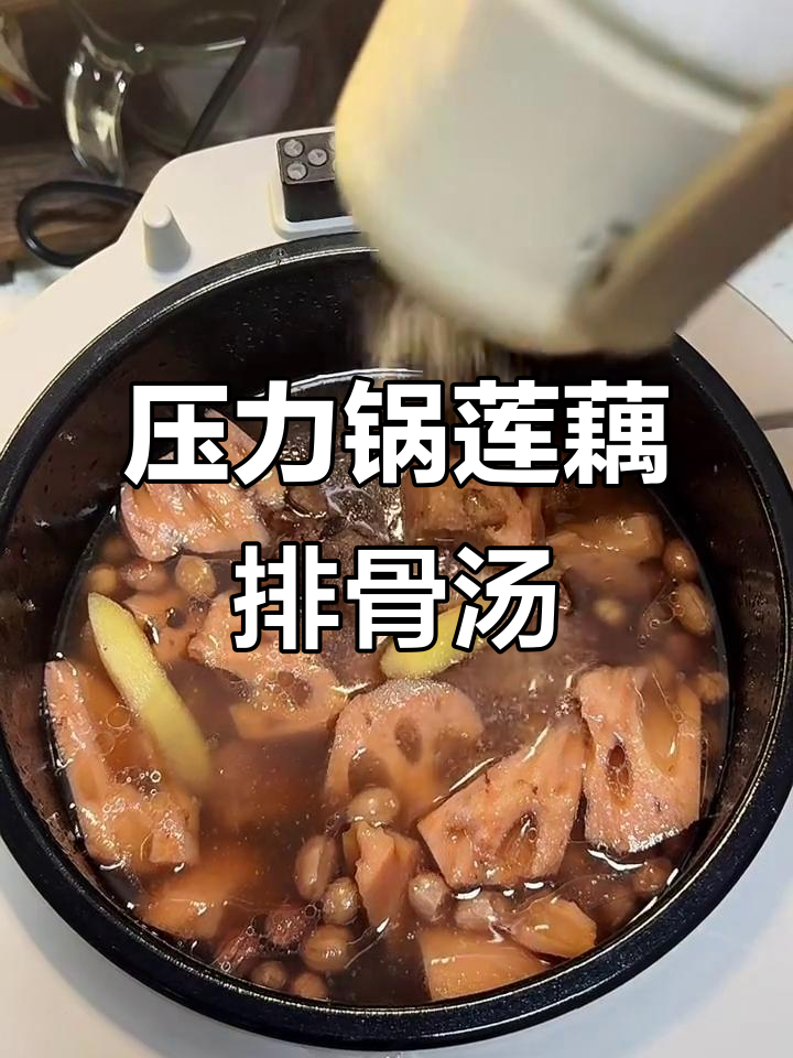湖北朋友教我做的莲藕排骨汤,压力锅轻松搞定!