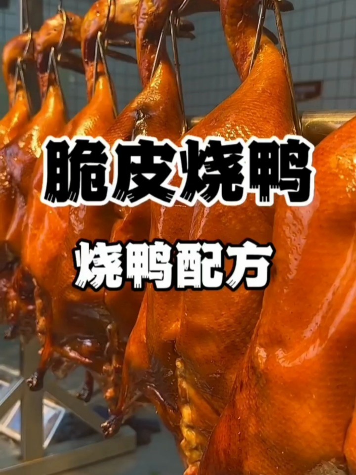 脆皮烧鸭做法配方广式烧鸭培训烤鸭技术教学