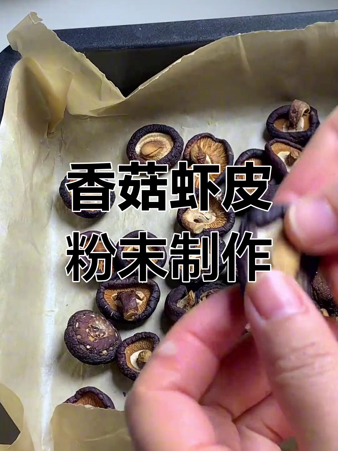 自制菌菇虾皮粉,替代鸡精更健康!