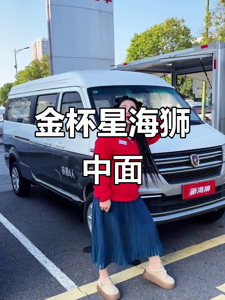 金杯新海狮面包车,颜值与实力并存,货运更轻松