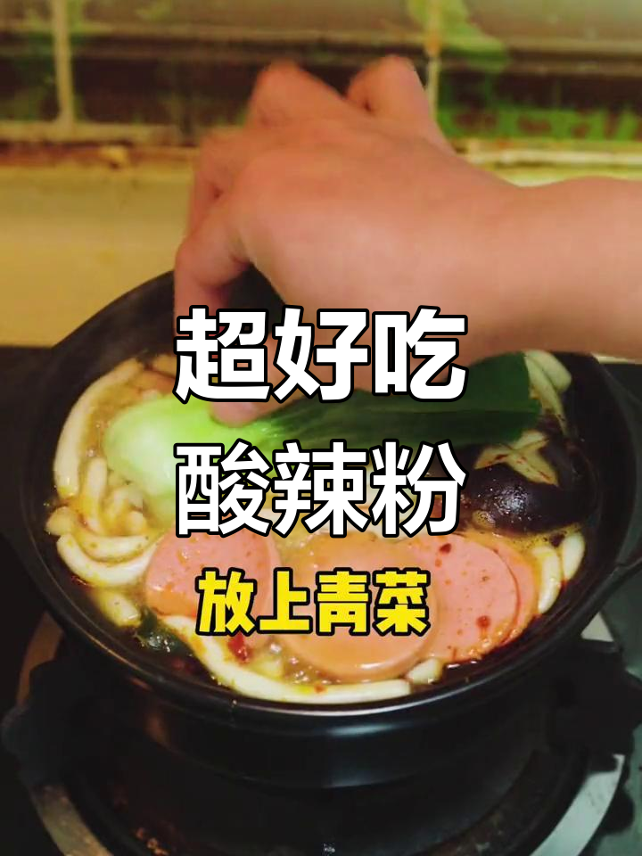 酸辣砂锅粉,简单又过瘾,冬天必吃美味