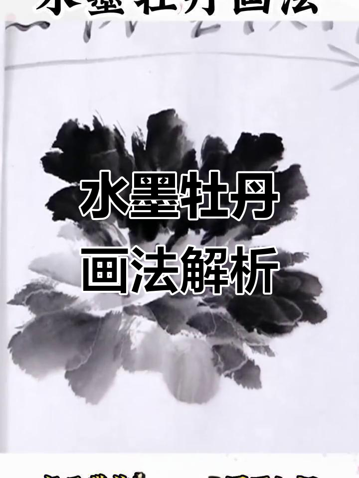 王雪涛水墨牡丹画法揭秘:五色法和控水技巧