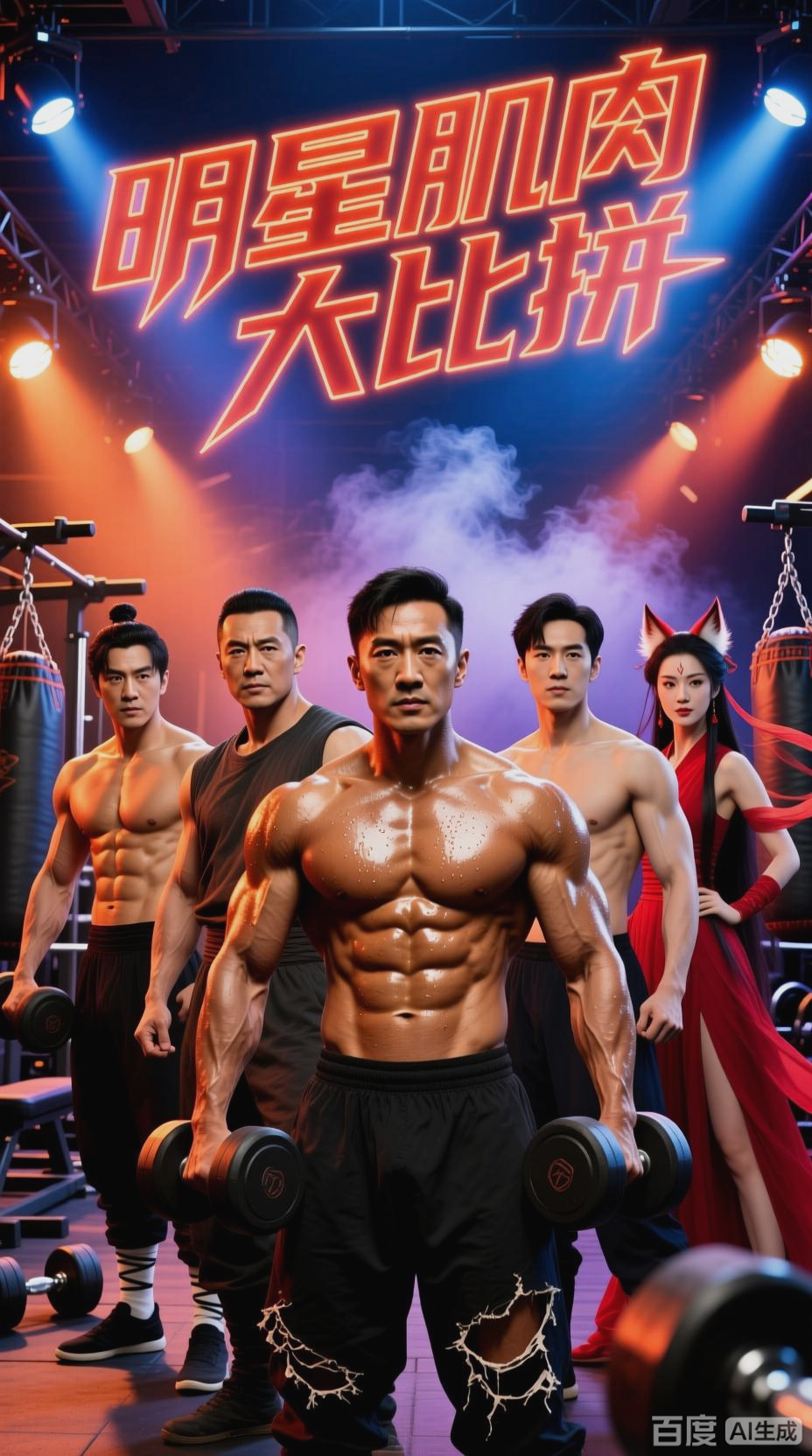 明星肌肉大比拼，个个有料