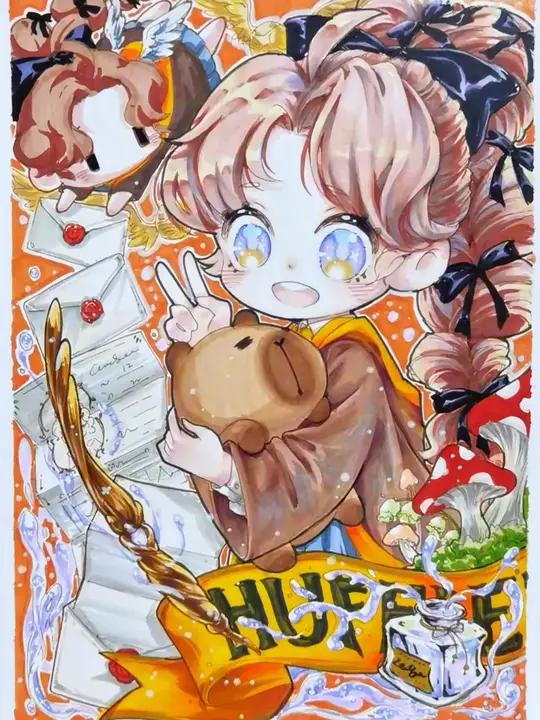 你学会了吗?黑骏画室蚊子老师作品 画画 手绘 手抄报 马克笔手绘