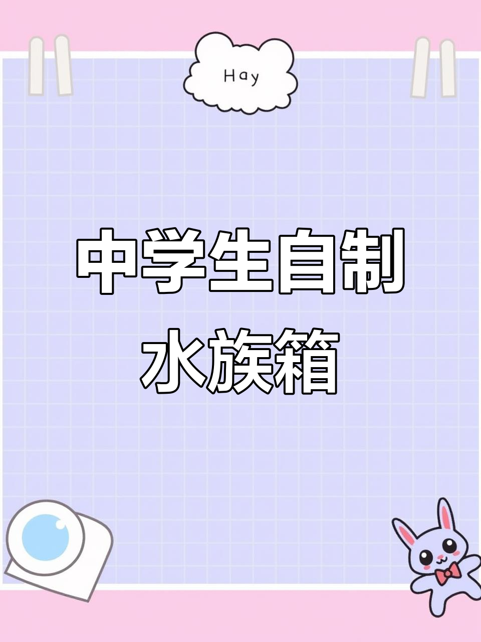 中学生国庆生物作业:制作水族箱,体验海洋生态