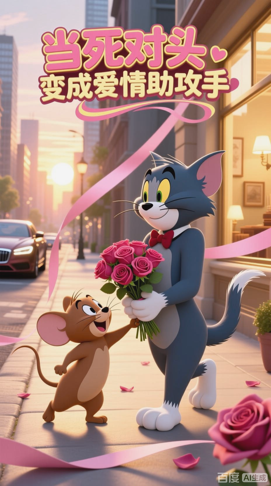 杰瑞助力汤姆追爱母猫