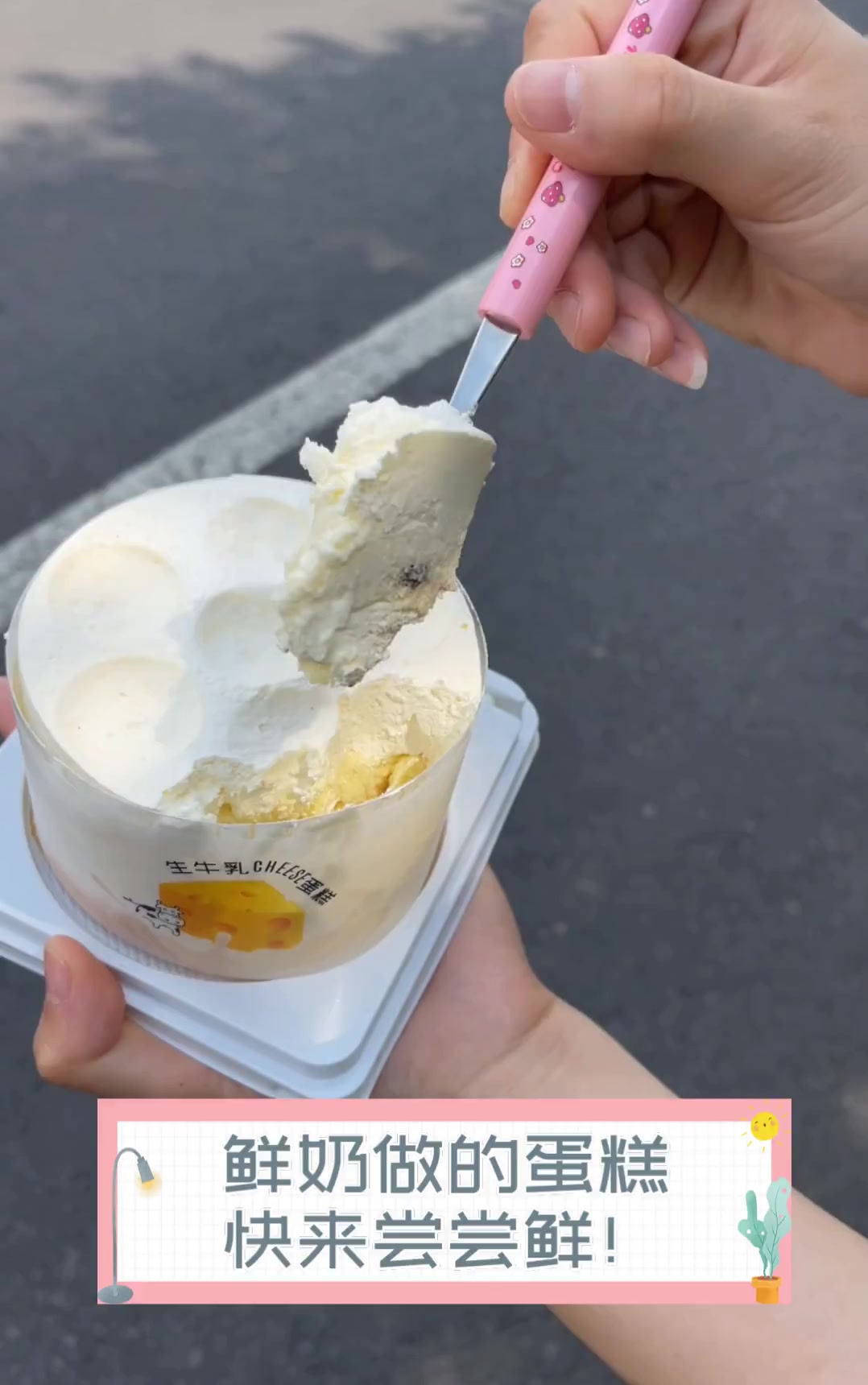 鲜奶做的蛋糕,快来尝尝鲜!