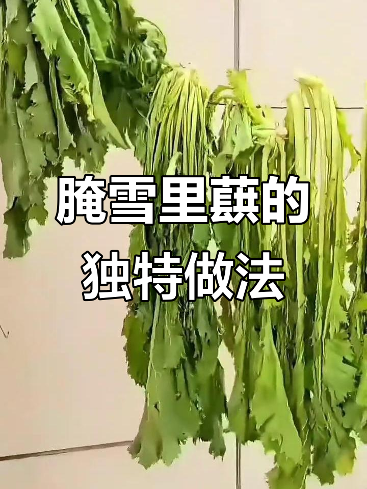 山东腊菜腌制全过程,咸辣口感让人怀念家的味道