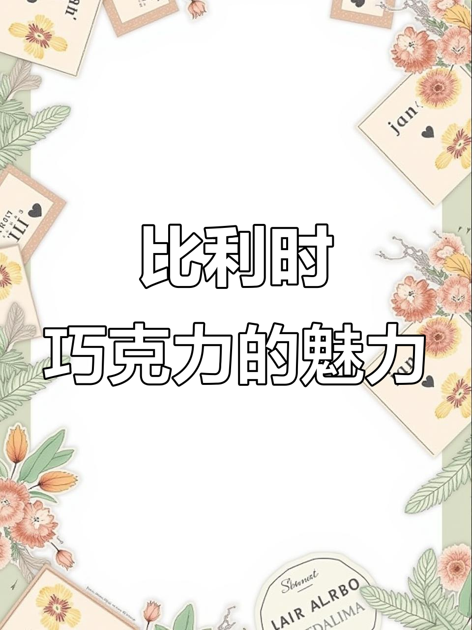 尝过比利时巧克力,才懂什么叫真正的丝滑与美味