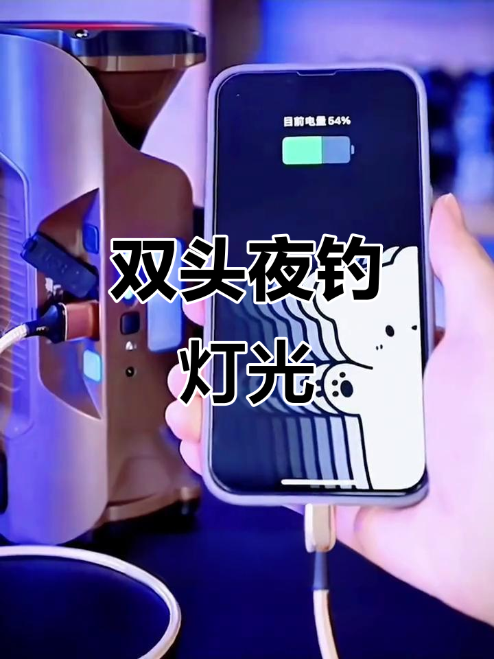 沃尔森双头夜钓灯,激光炮强光续航感应