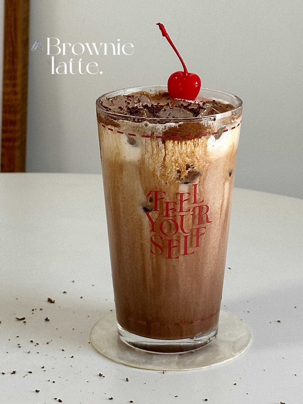 黑森林布朗尼咖啡丝滑香甜巨好喝!