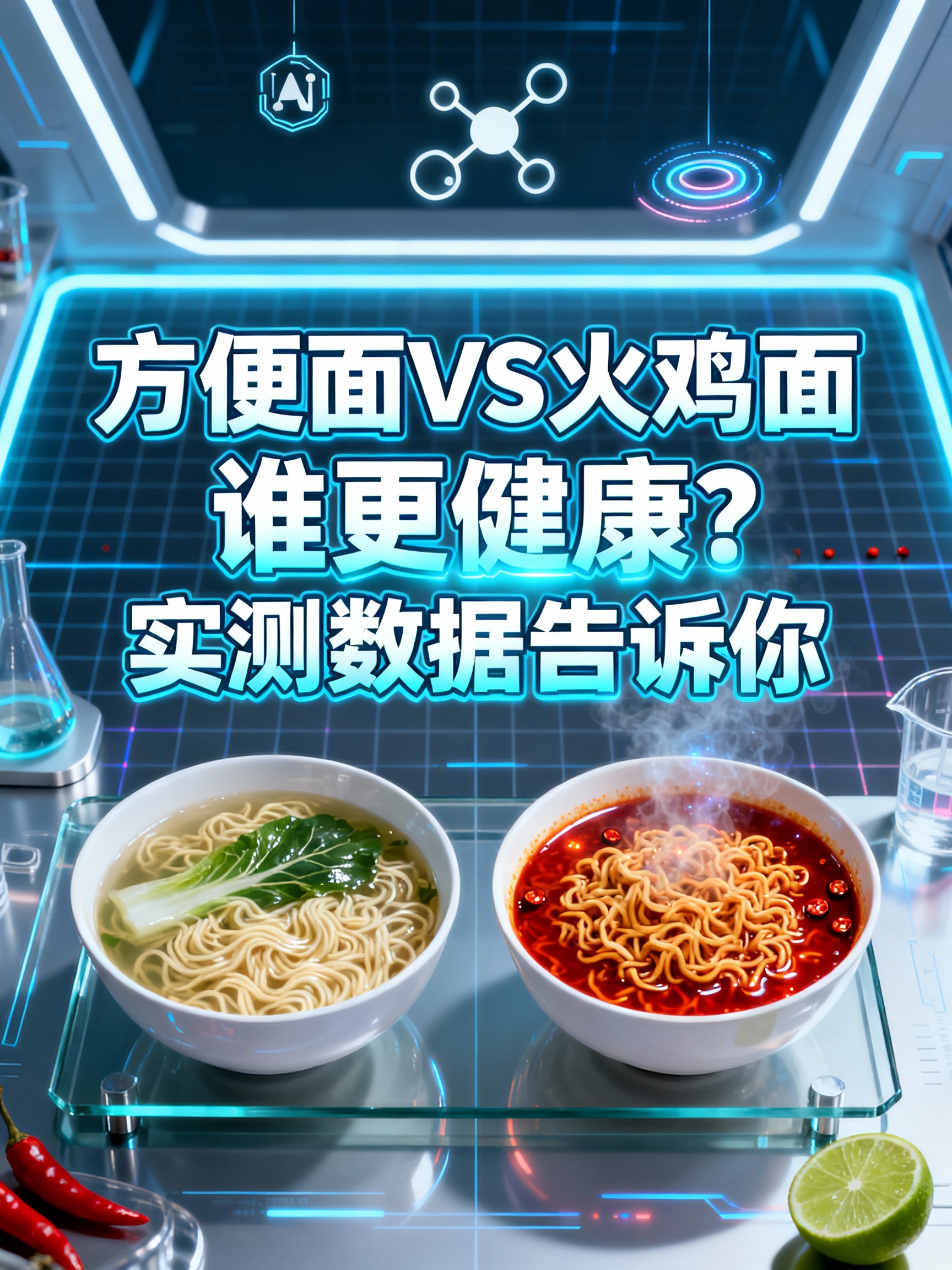 方便面和火鸡面谁更健康？实测数据告诉你
