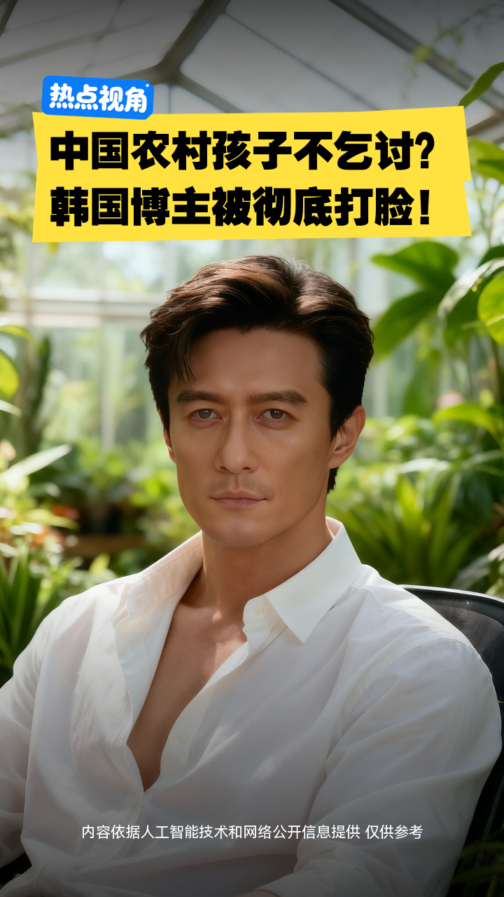 中国农村孩子不乞讨?韩国博主被彻底打脸!