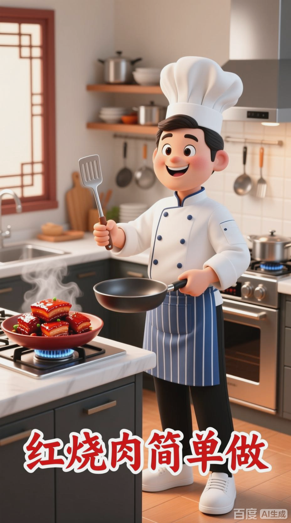 卡通厨师教你做红烧肉