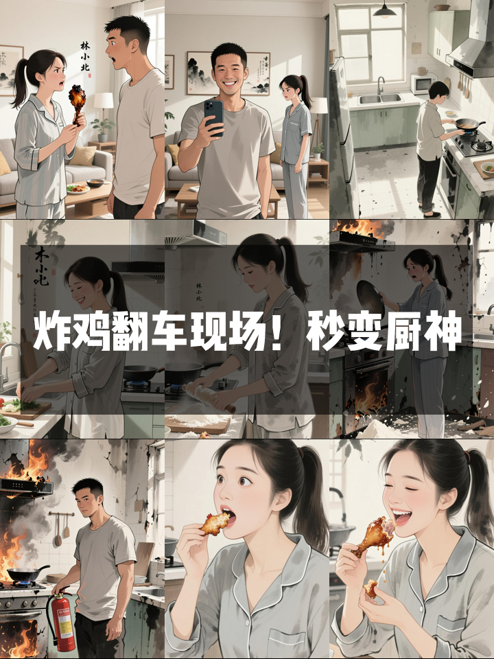 黑暗料理王炸出黄金脆皮鸡，老公跪求开店！