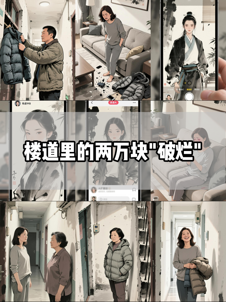 杭州宝妈楼道晾六件孩子穿小羽绒服欲送人，大鹅北面波司登吊牌齐全总价两万多，对门大姐一句话秒