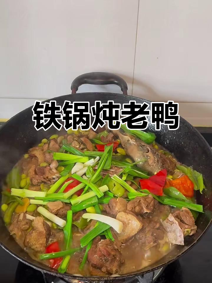 铁锅炖笨鸭，味道超赞！啤酒加持更美味