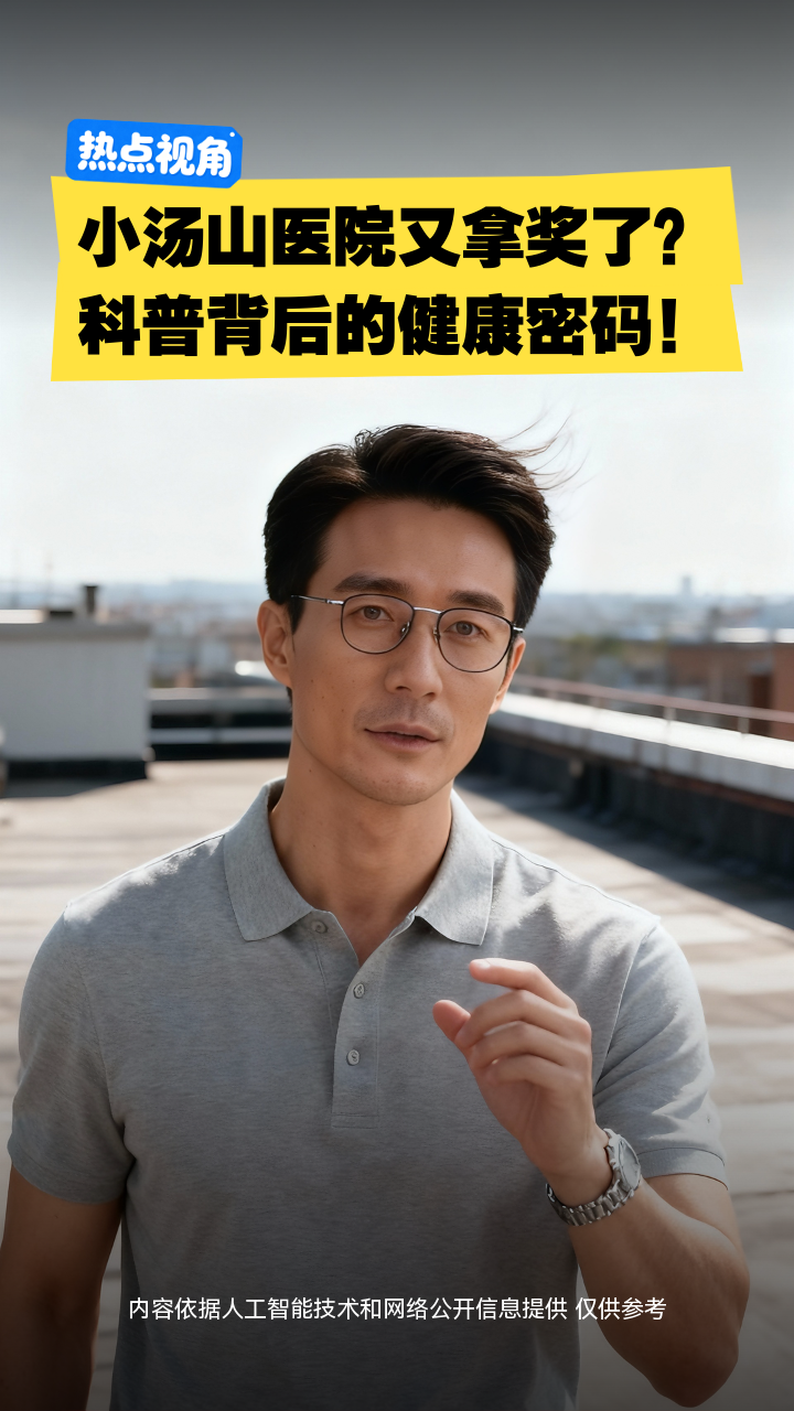 小汤山医院又拿奖了？科普背后的健康密码！