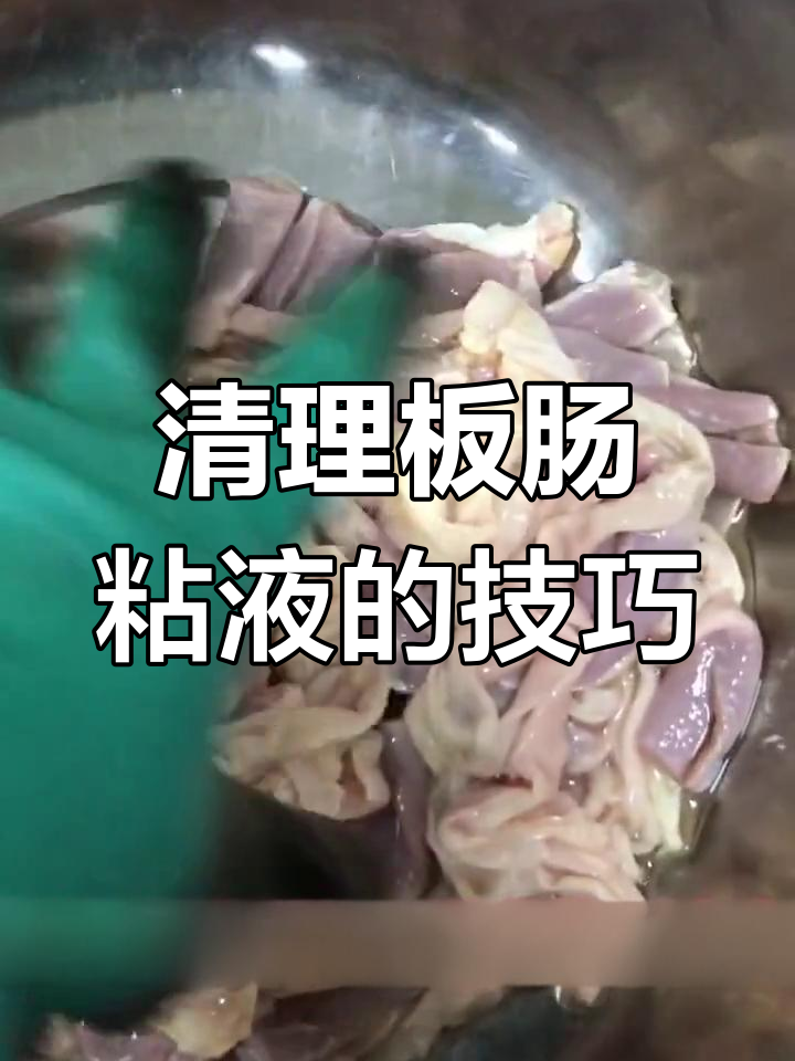 如何轻松去除板肠粘液
